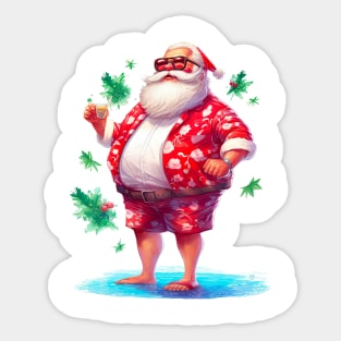Santa Claus in July #5 Sticker